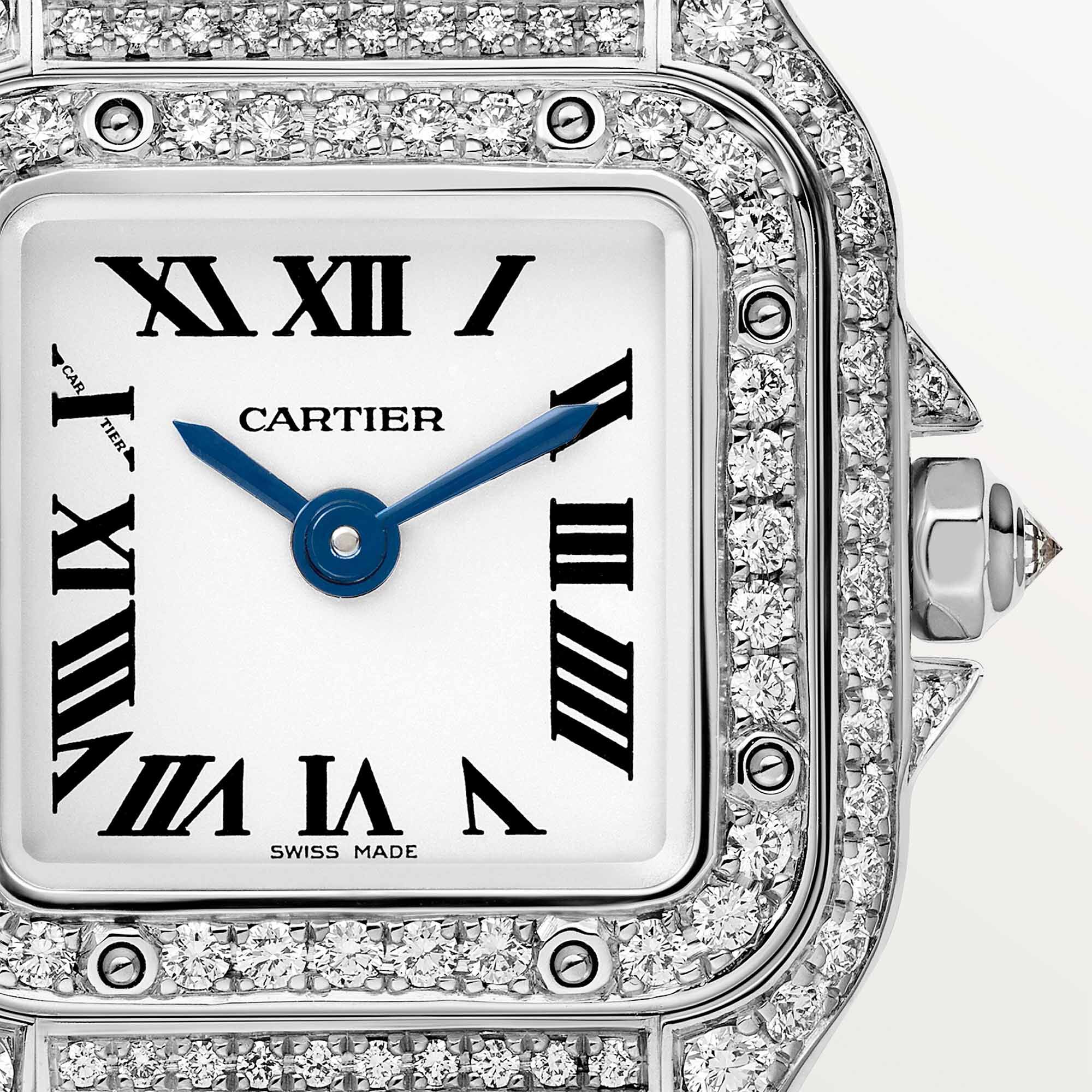 Cartier Panthere de Cartier 25 x 20mm quartz en or blanc et diamants mini modele Maison Birks